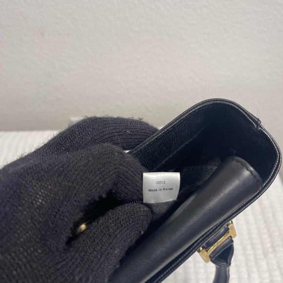 MCM Black Satchel with Gold Accents - Picture 10 of 10